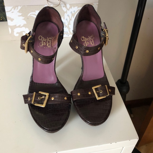 Charles David collection brown heels - Picture 2 of 8